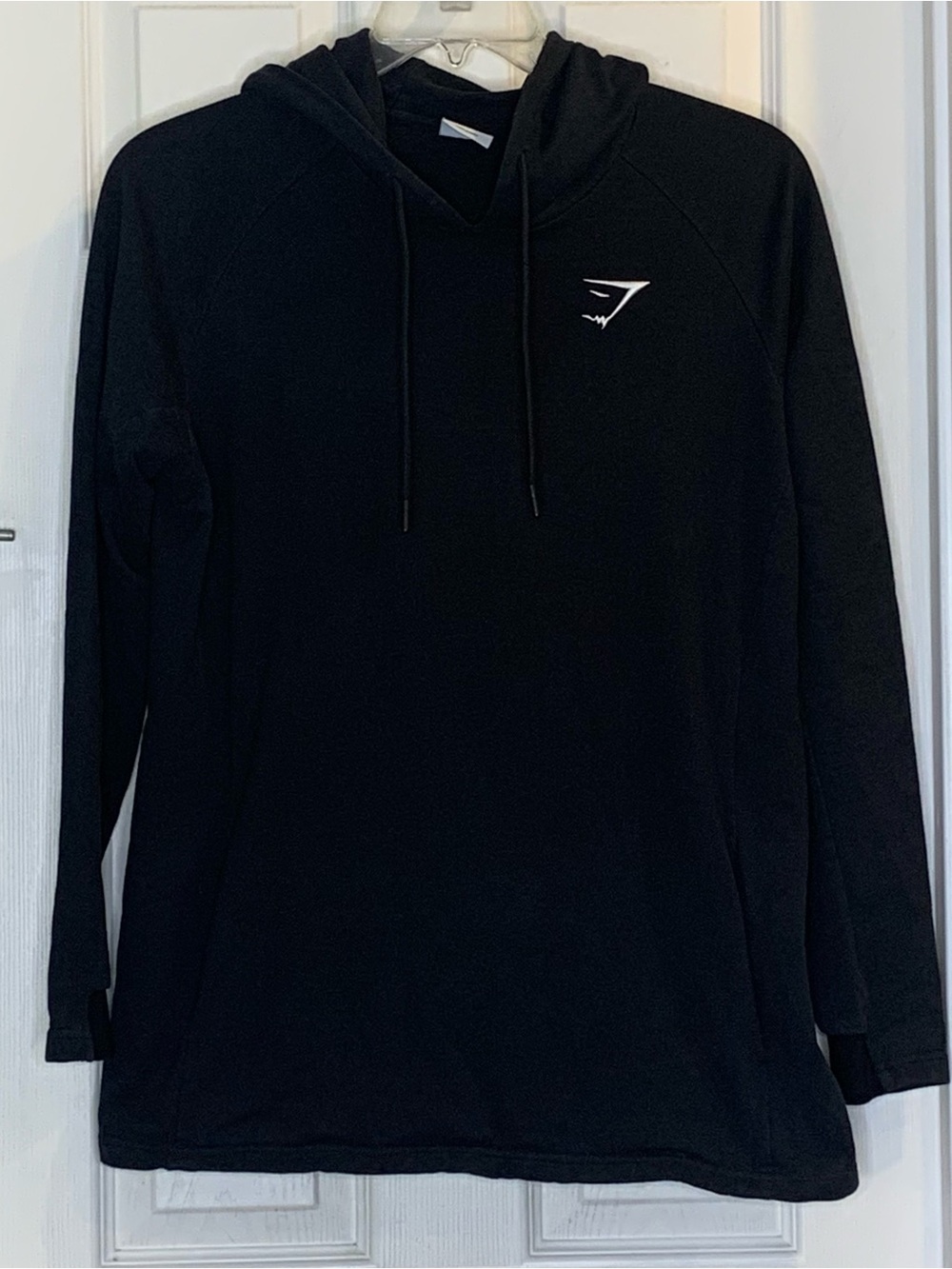 Gymshark Black Hooded Sweatshirt Pullover Size Large